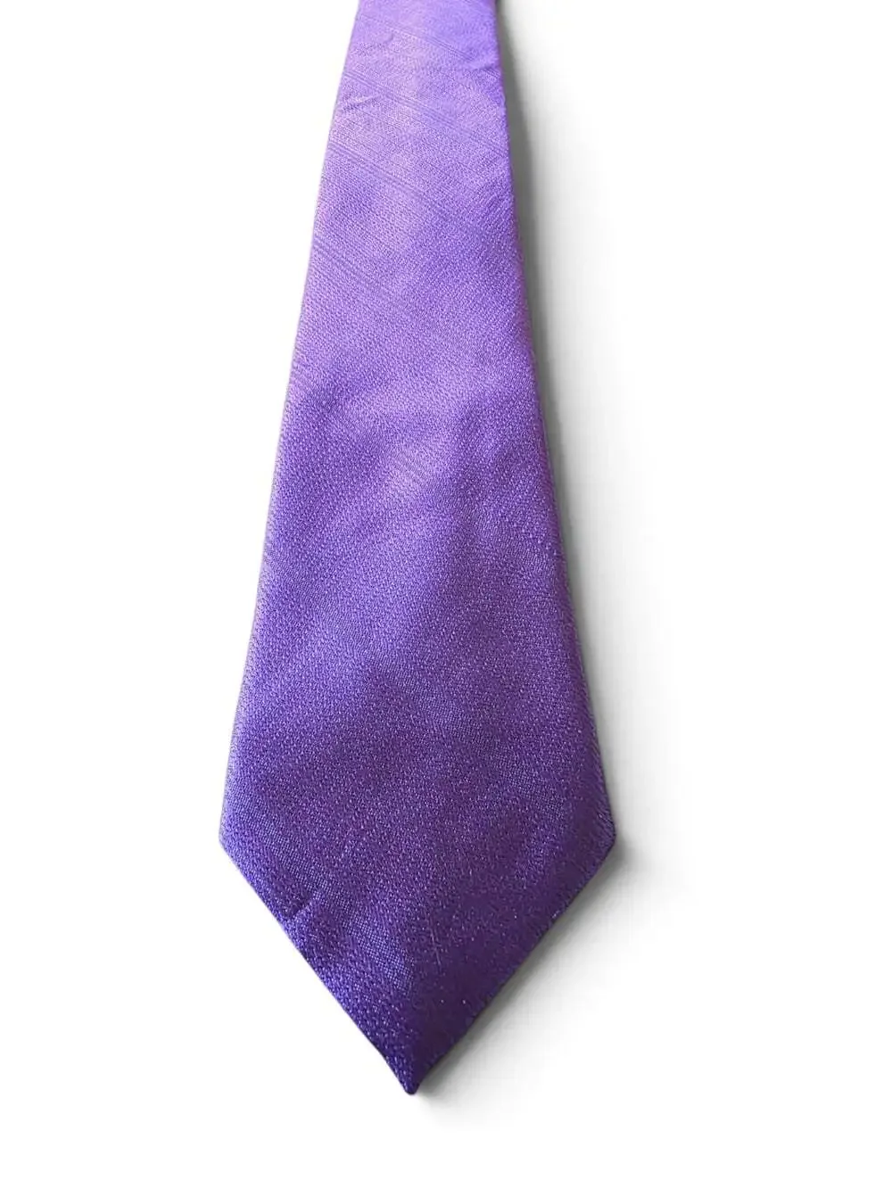 Structure Mens Purple Necktie Satin Jacquard Textured Formal Skinny Tie